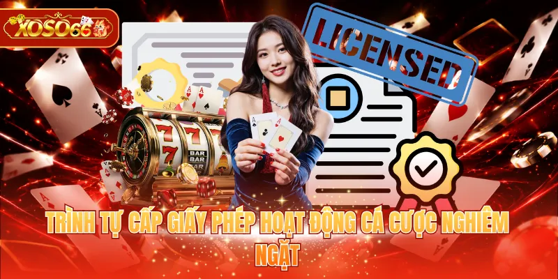 Trình tự cấp giấy phép hoạt động cá cược nghiêm ngặt